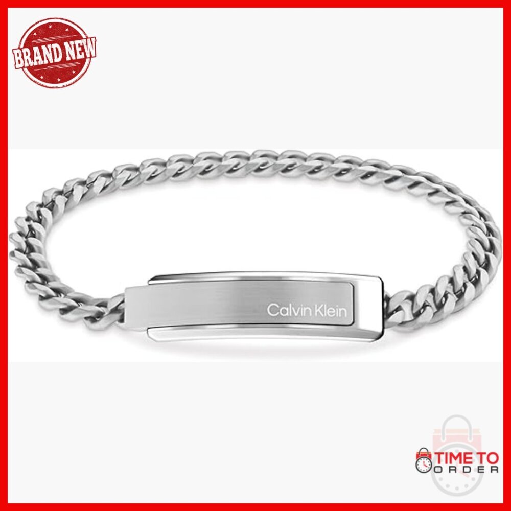 Stainless Steel Chain Link Bracelet with Magnetic Closure - 7.5 Inch - Picture 1 of 1